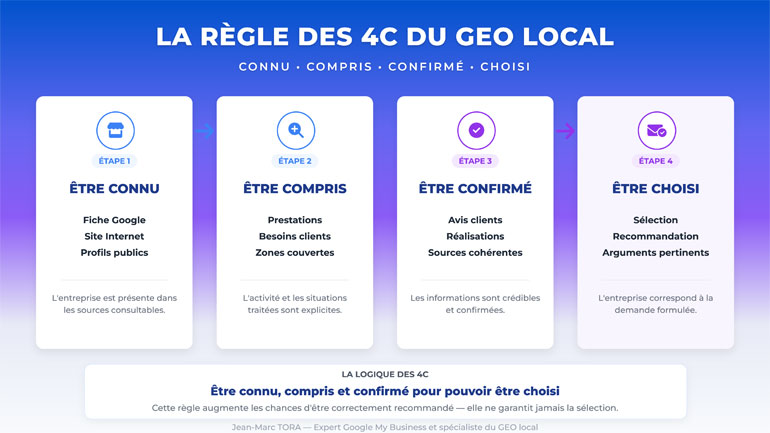 La Règle des 4C du GEO local